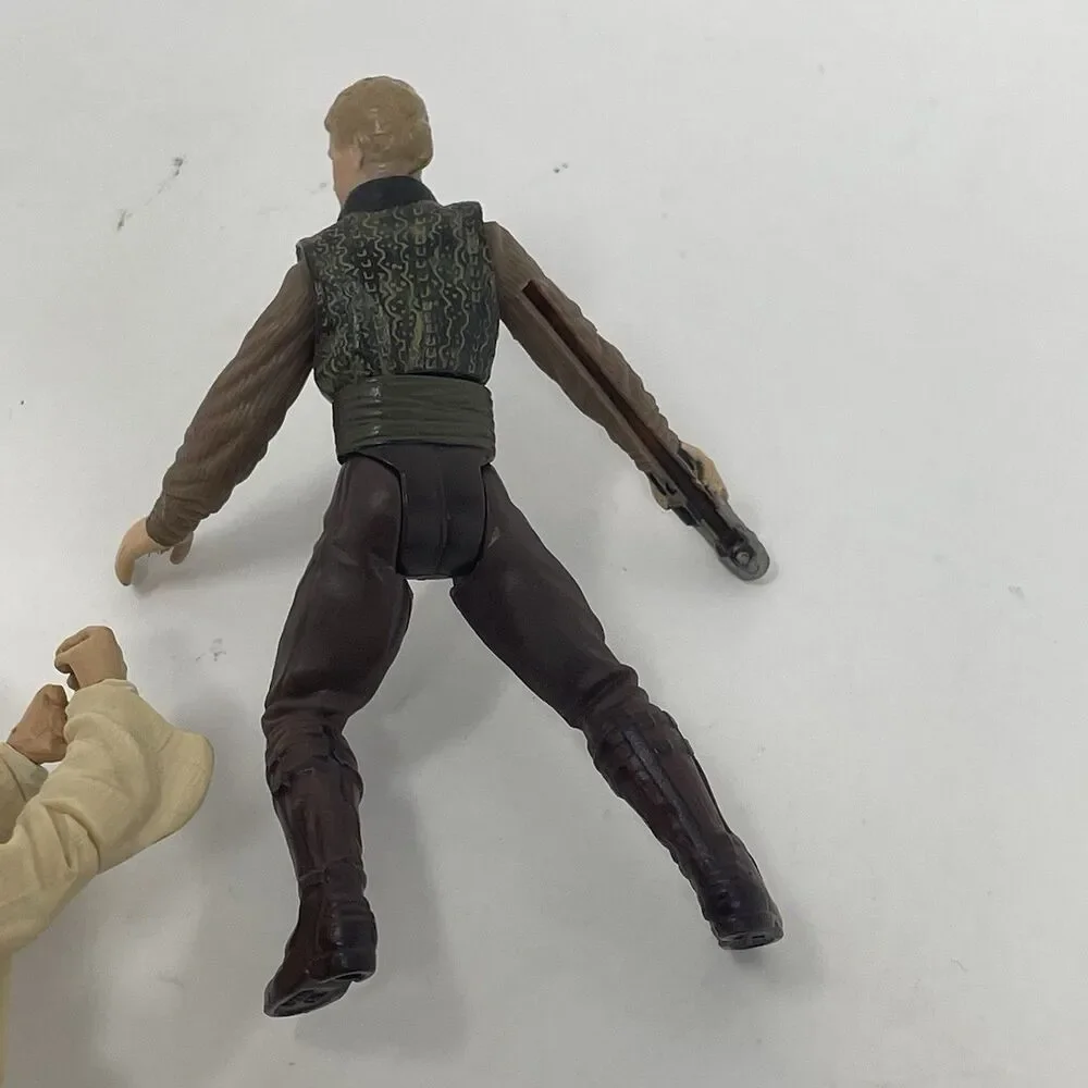 Star Wars Luke Skywalker Figure Lot Han Solo Obi-Wan‎ Anakin 3.75 Hasbro Kenner